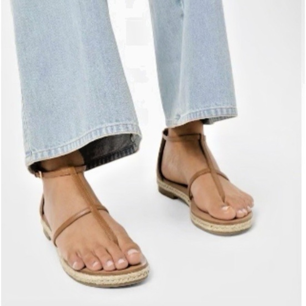 Michael Kors Collection Size IT 41 Annabeth Runway Espadrille Thong Sandal Italy